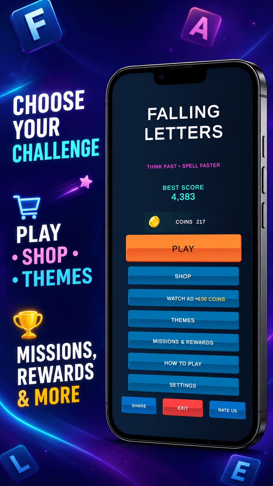 Falling Letters screenshot 3
