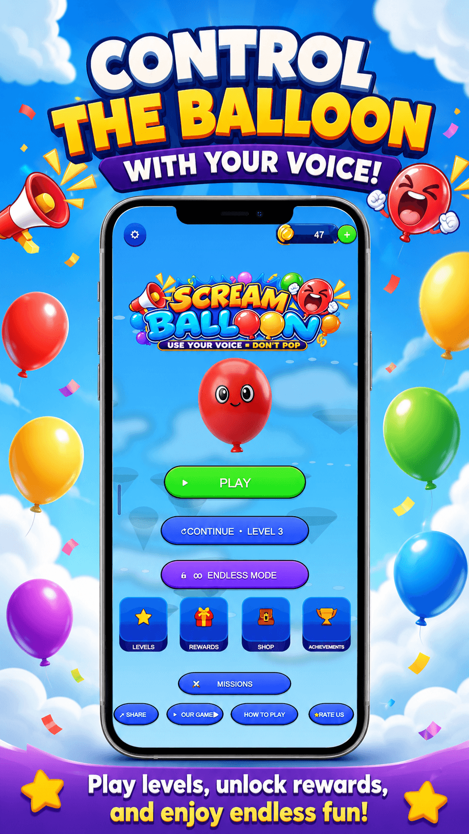 Scream Balloon screenshot 2